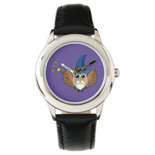 Cute Merlin the Wizard Uggla Tecknad Armbandsur