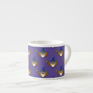 Cute Merlin the Wizard Uggla Tecknad Espressomugg