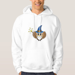 Cute Merlin the Wizard Uggla Tecknad Hoodie