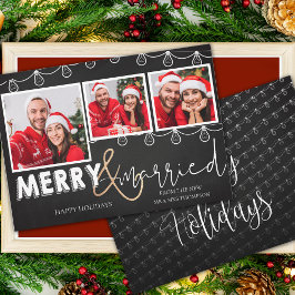 Cute Merry and Married First jul Photo Julkort