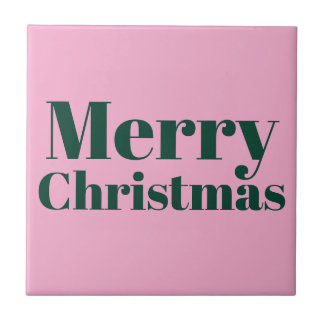 Cute Merry Christmas Ceramic Tile. Kakelplatta