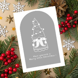 Cute Merry Christmas Greeting Card Kort