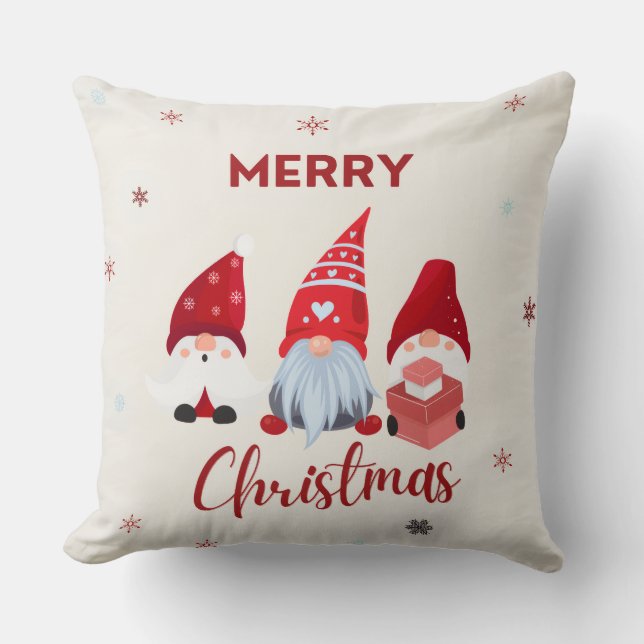 Cute Merry Christmas Kudde (Framsida)