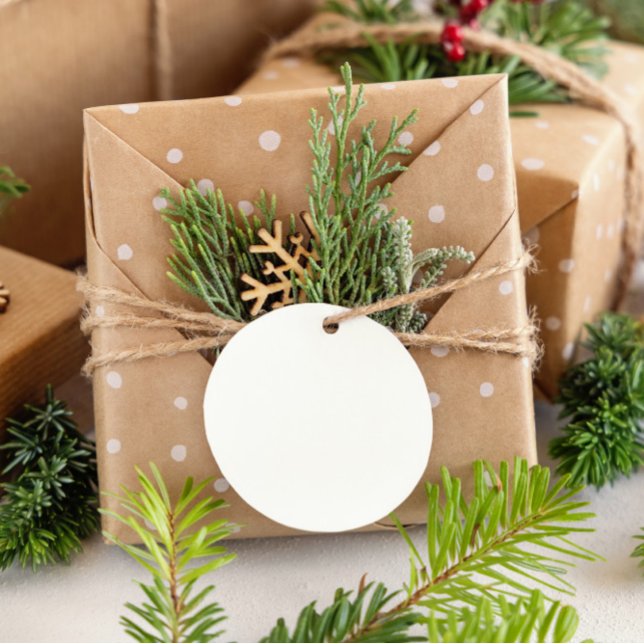 Cute Merry Elf-julklapp Runt Klistermärke (Skapare uppladdad)