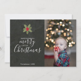 Cute Merry Little jul Holly Photo