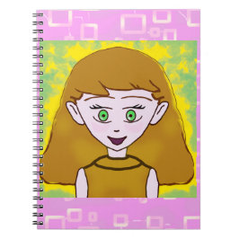 Cute Merry Pink Anteckningsbok