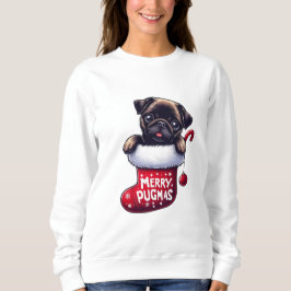 Cute "Merry Pugmas", julpug T Shirt