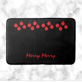 Cute Merry Red Boll Ornaments jul Badrumsmatta