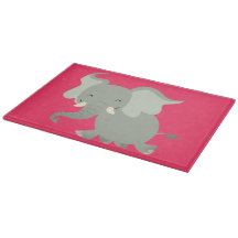 Cute Merry Tecknad Elephant Cot Board