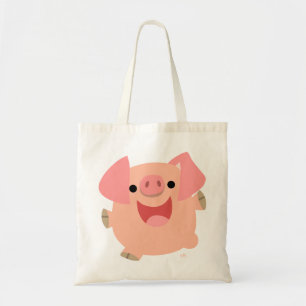 Cute Merry Tecknad Gris Bag Tygkasse