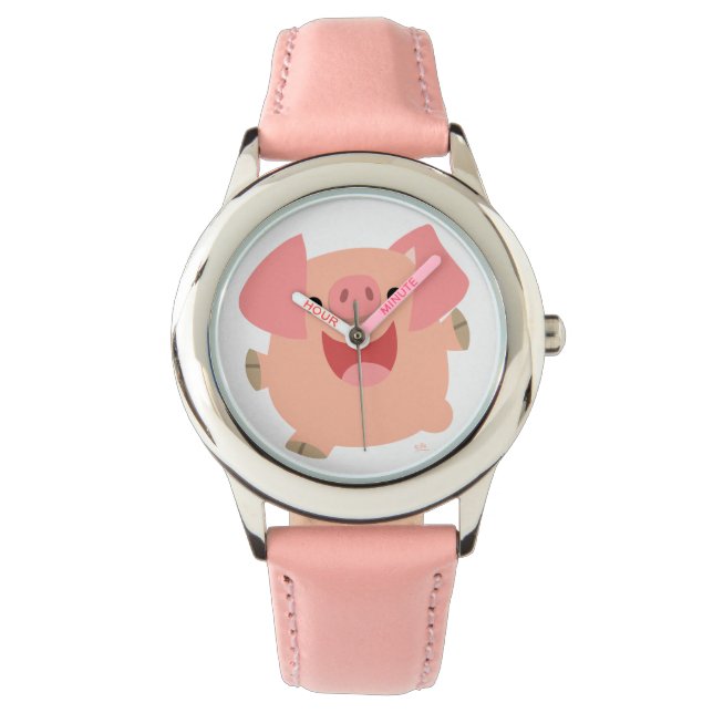Cute Merry Tecknad Gris Watch Armbandsur (Framsida)