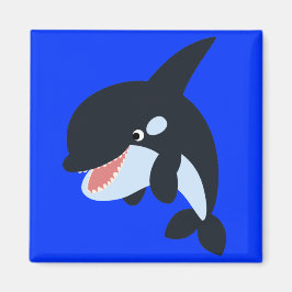 Cute Merry Tecknad Killer Whale Magnet
