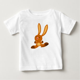 Cute Merry Tecknad Rabbit Baby T-Shirt