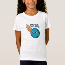 Cute Meteor and Earth Tecknad - "Smooch" Shirt