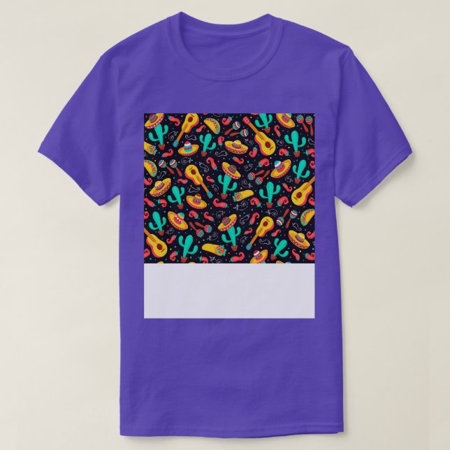 Cute Mexican Ansikte Mask T Shirt (Design framsida)