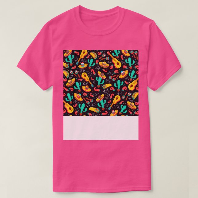 Cute Mexican Ansikte Mask T Shirt (Design framsida)