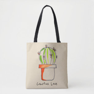 Cute Mexican cactus ökarart Tygkasse