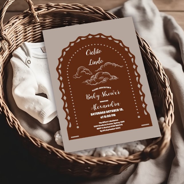 Cute Mexican Cielito Lindo Baby Shower Inbjudningar (Skapare uppladdad)