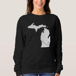 Cute Michigan Kärlek Heart Home State Midwest Up e T Shirt