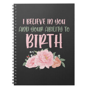 Cute Midfru Baby Catcher Bird Doula Anteckningsbok