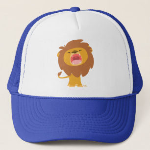 Cute Mighty Roaring Lejon Tecknad Hat Truckerkeps