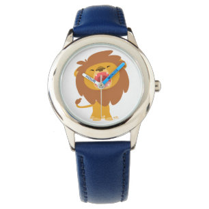 Cute Mighty Roaring Lejon Tecknad Watch Armbandsur