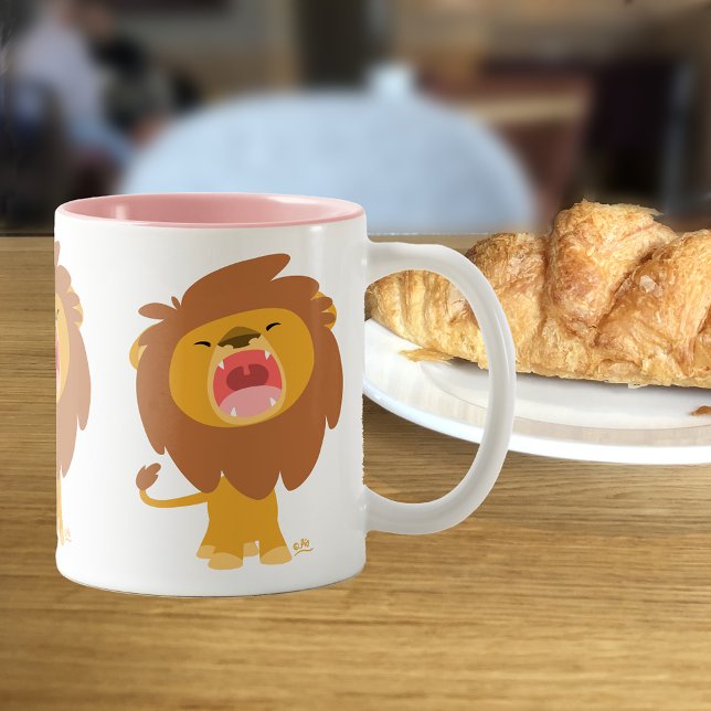 Cute Mighty Roaring Lejona Tecknad Mugg (Skapare uppladdad)