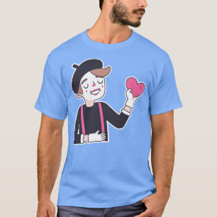 Cute Mime Heart Mitt hjärta T Shirt