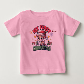 Cute Min första jul Baby T-Shirt