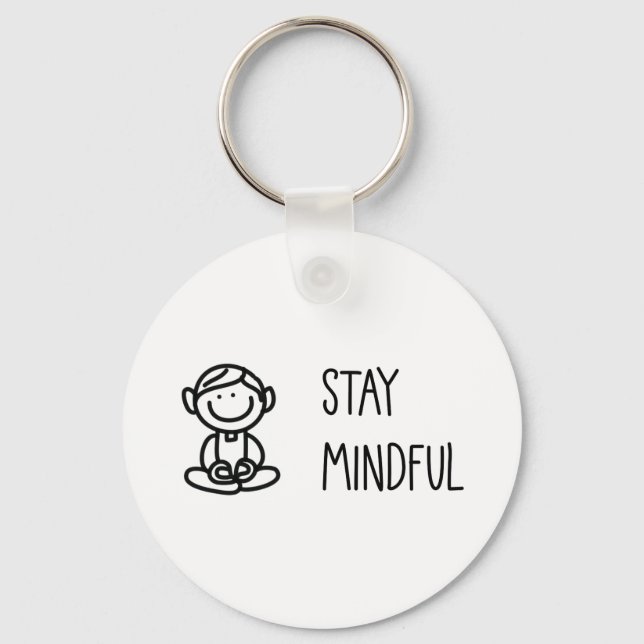 Cute Mindfulness Nyckelring (Framsida)