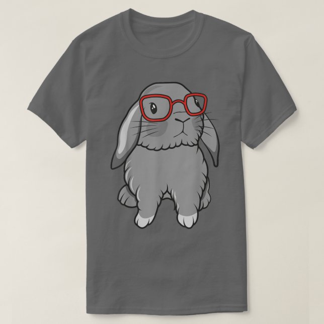 Cute Mini Holland Lop Bunny Rabbit Älskare Påsk  T Shirt (Design framsida)
