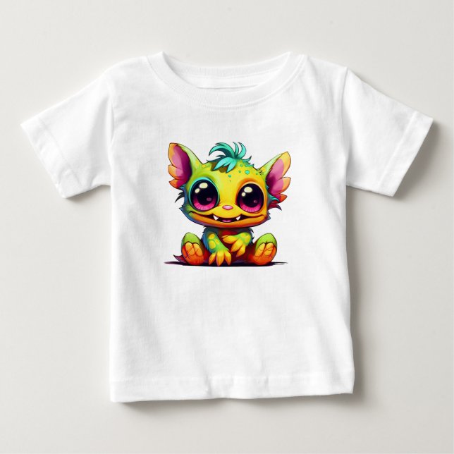 Cute Mini Monster Animo Avery T Shirt (Framsida)