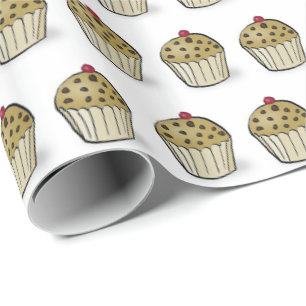 Cute Mini Muffins Mönster Presentpapper