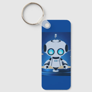 Cute Mini Robot Nyckelring
