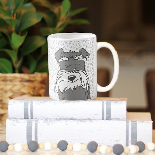 Cute Mini Schnauzer Kaffemugg