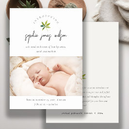 Cute Minimal Löv-skript - meddelande om foto Birth