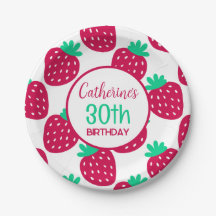 Cute Minimal Strawberry Pattern in Red and Green