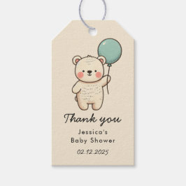 Cute Minimalist Barly Wait Baby Shower Presentetikett