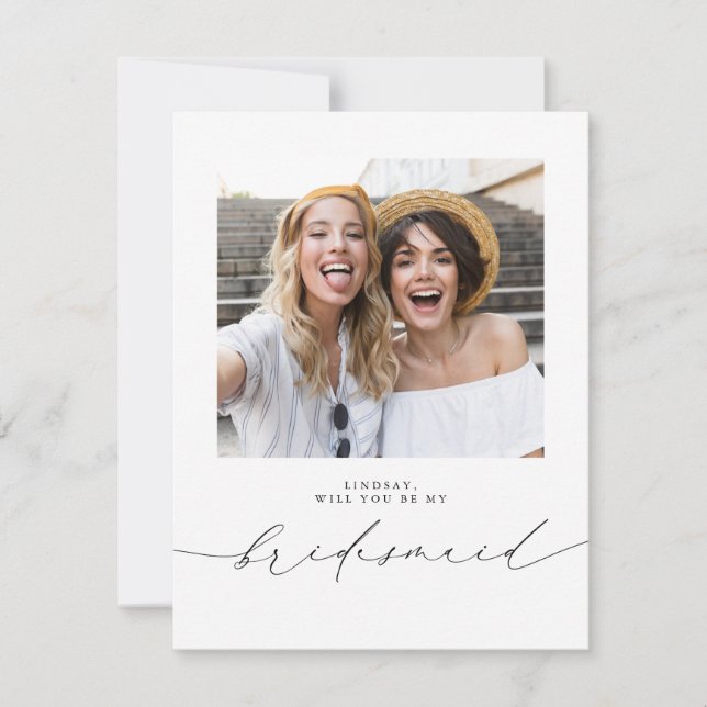 Cute Minimalist blir mitt Bridesmaid-foto (Framsida)