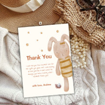 Cute Minimalist Boho Bunny Leksak Baby Shower