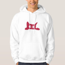 Cute Minimalist Cat Ansikte Hoodie