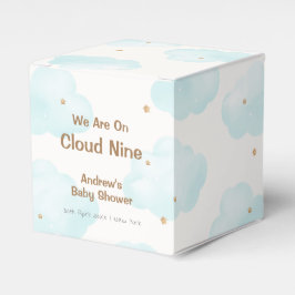 Cute Minimalist Cloud Nine Stars Baby Shower Presentaskar