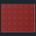 Cute Minimalist Deep Red och Peach Own Namn Presentpapper<br><div class="desc">Du kan enkelt ändra Typsnitt,  bakgrundsbild och Färg,  Brev-tecken.</div>