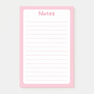 Cute Minimalist - enkel mjuk Rosa efter IT®-anteck Post-it Block