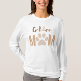Cute Minimalist Hund Golden Retriever Mamma T Shirt