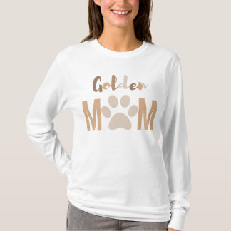 Cute Minimalist Hund Golden Retriever Mamma T Shirt
