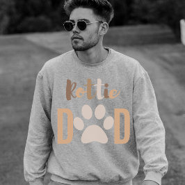 Cute Minimalist Hund Rottweiler Pappa T Shirt