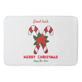 Cute Minimalist jul och nyår Lycklig Badrumsmatta