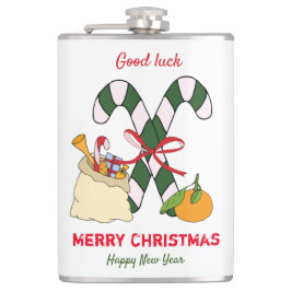 Cute Minimalist jul och nyår Lycklig Fickplunta