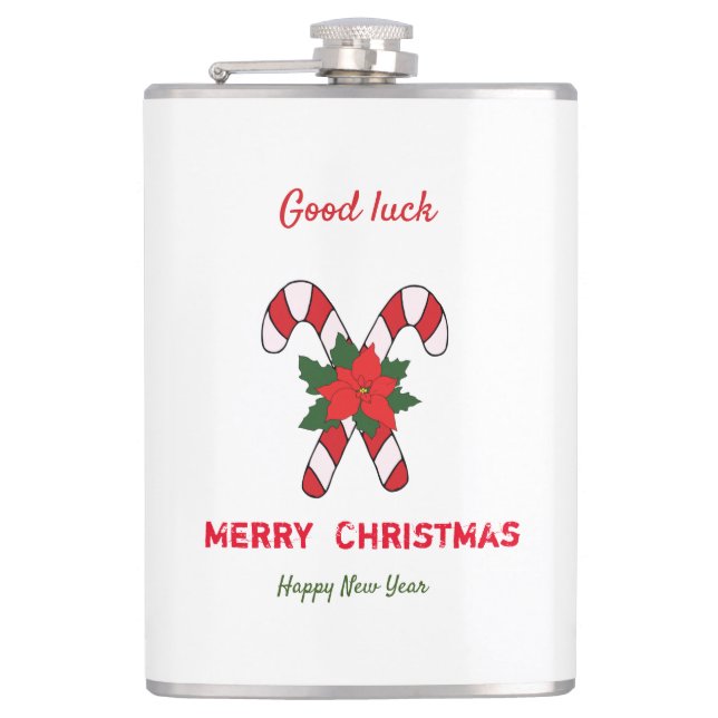 Cute Minimalist jul och nyår Lycklig Fickplunta (Framsidan)